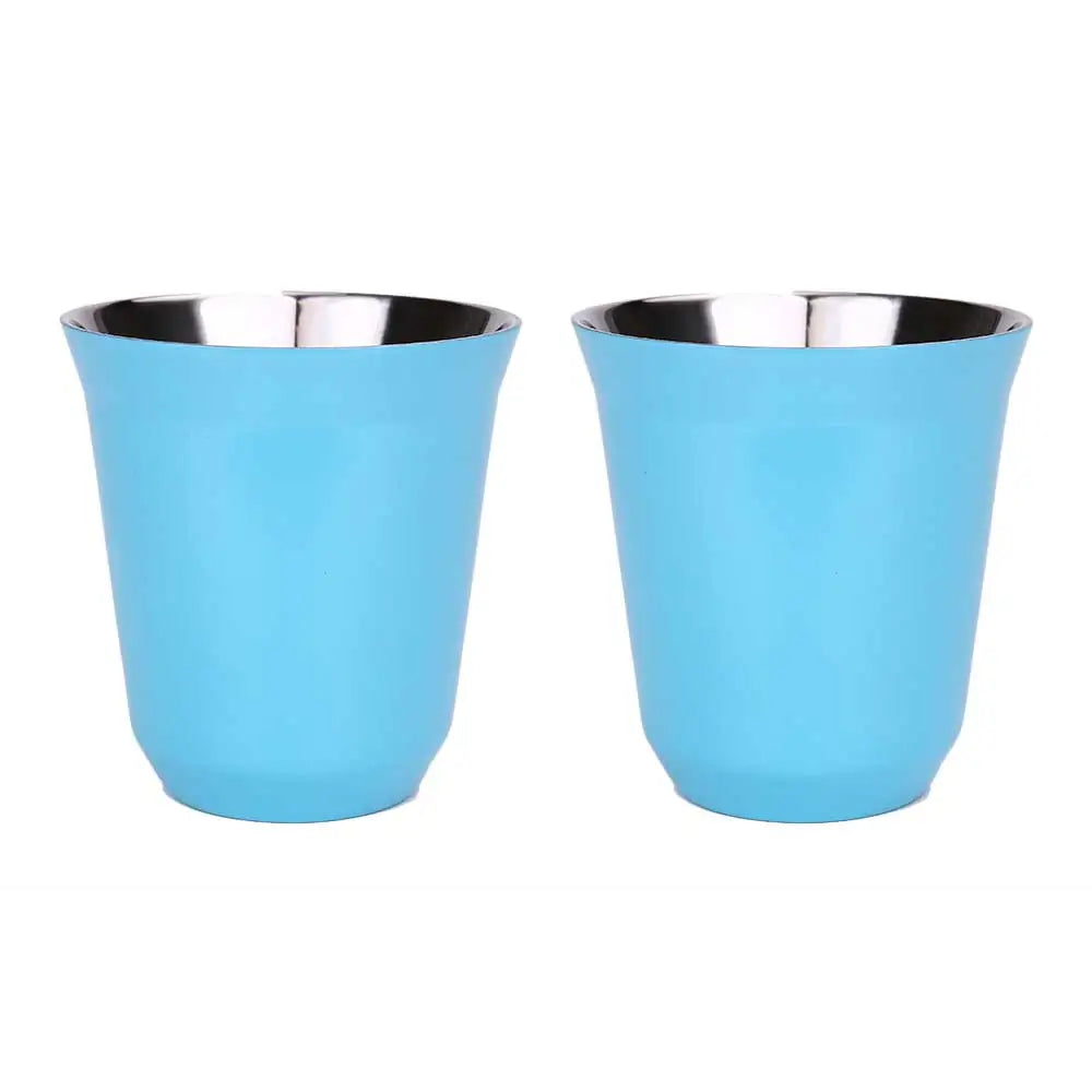 Tasses à espresso 80 ML/160 ML en acier inoxydable 304, tasses à café isothermes à double paroi, lavables au lave-vaisselle, tasses de petite capacité
