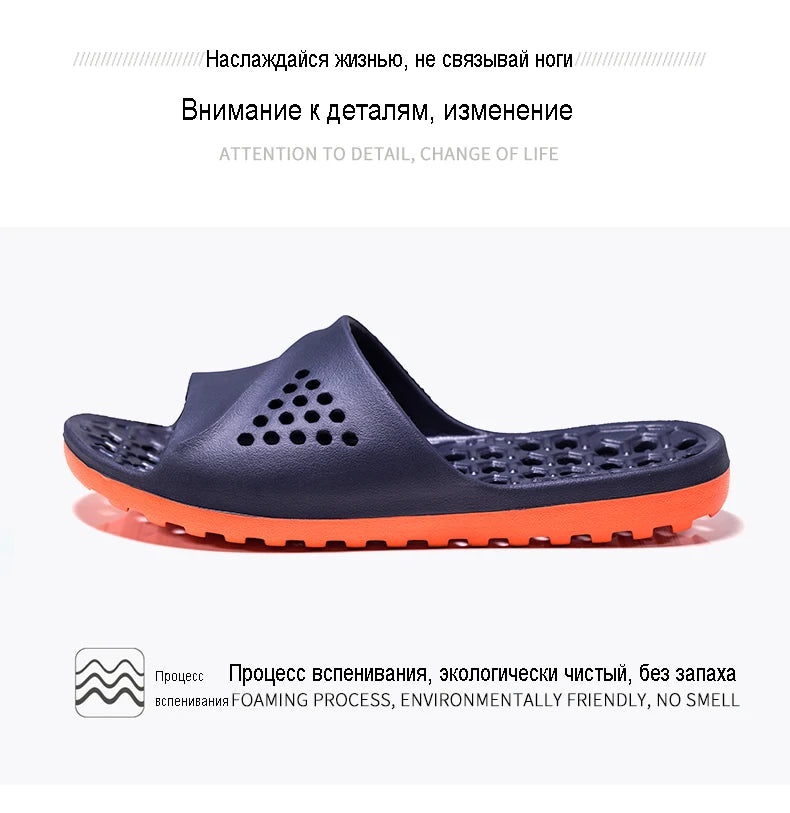 Cla. de Homme Sandales Antidérapantes Massage d'Été Claquettes de Bain Chaussures de Plage pour Hommes