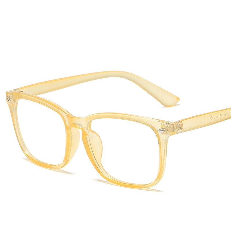 Lunettes anti-lumière bleue lunettes d'ordinateur carrées lunettes simples monture complète pour hommes et femmes protection contre les radiations