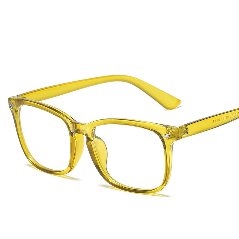 Lunettes anti-lumière bleue lunettes d'ordinateur carrées lunettes simples monture complète pour hommes et femmes protection contre les radiations