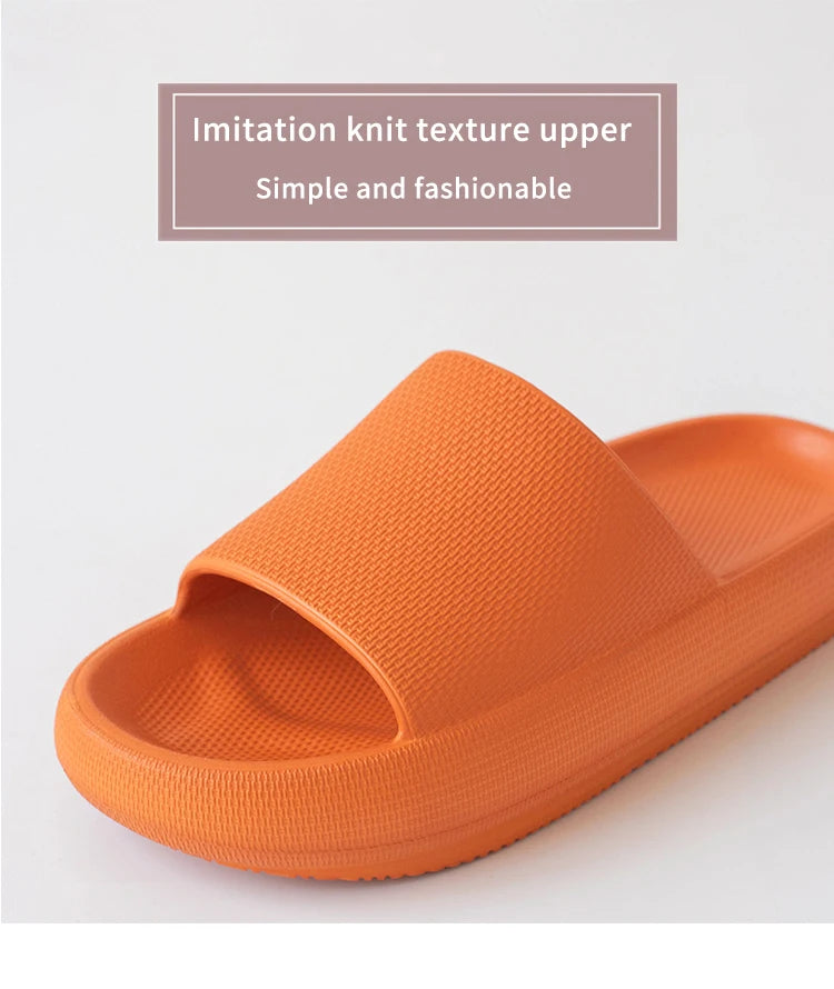 UTUNE 51CM Hausschuhe für Herren Plateau Haussschuhe EVA Weiche Mode Pantoletten Rutschfeste Sommersandalen Damen Badeschuhe Dusche
