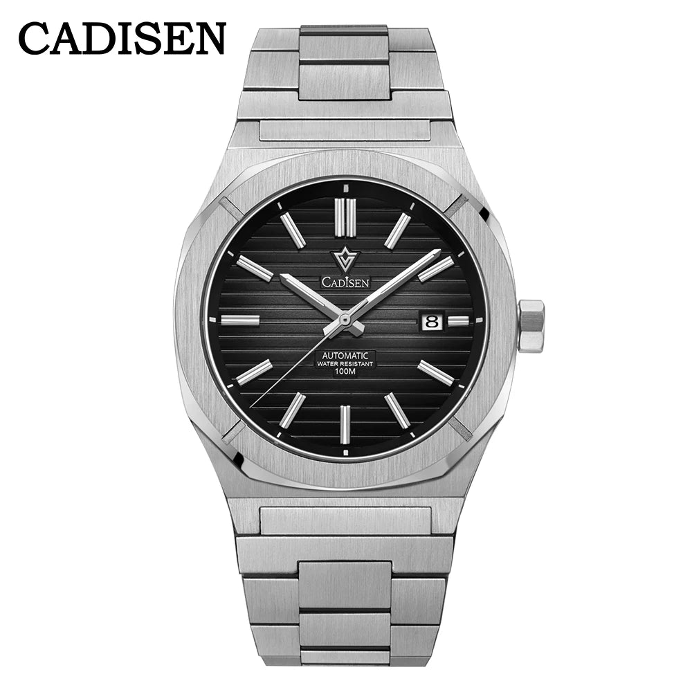 CADISEN Taucheruhr Retro Luxus Saphirglas MIYOTA 8215 Deutscher Designer Herren Automatikuhr Mechanisch 10Bar Wasserdicht Leuchtend