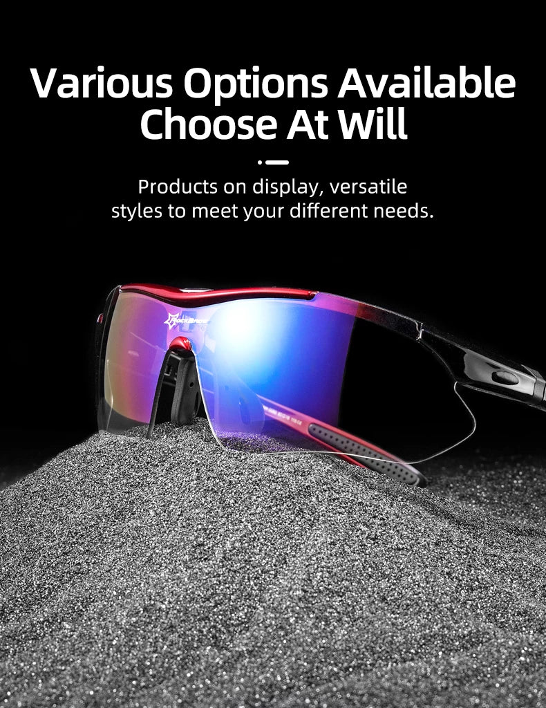 ROCKBROS Lunettes de cyclisme photochromiques Lunettes de vélo VTT Homme Lunettes de soleil Sport Lunettes de protection Cyclisme sur route