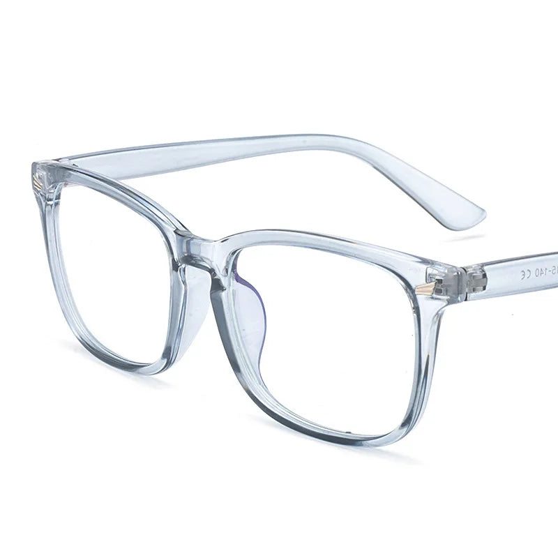 Lunettes anti-lumière bleue lunettes d'ordinateur carrées lunettes simples monture complète pour hommes et femmes protection contre les radiations