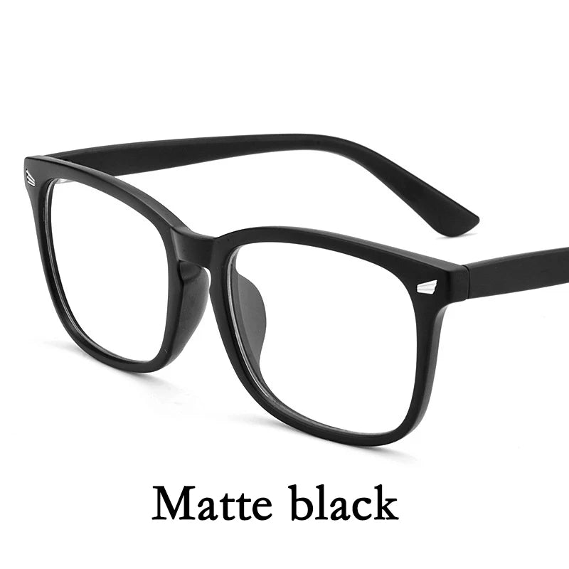 Lunettes anti-lumière bleue lunettes d'ordinateur carrées lunettes simples monture complète pour hommes et femmes protection contre les radiations