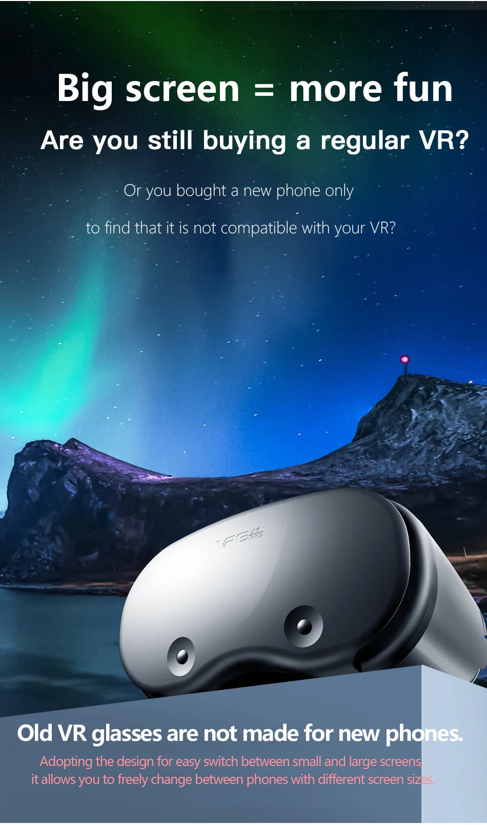 3D Virtual Reality VR Brille für iPhone Android Smartphone Handy Helm Headset mit echten Linsen Goggles Geräte