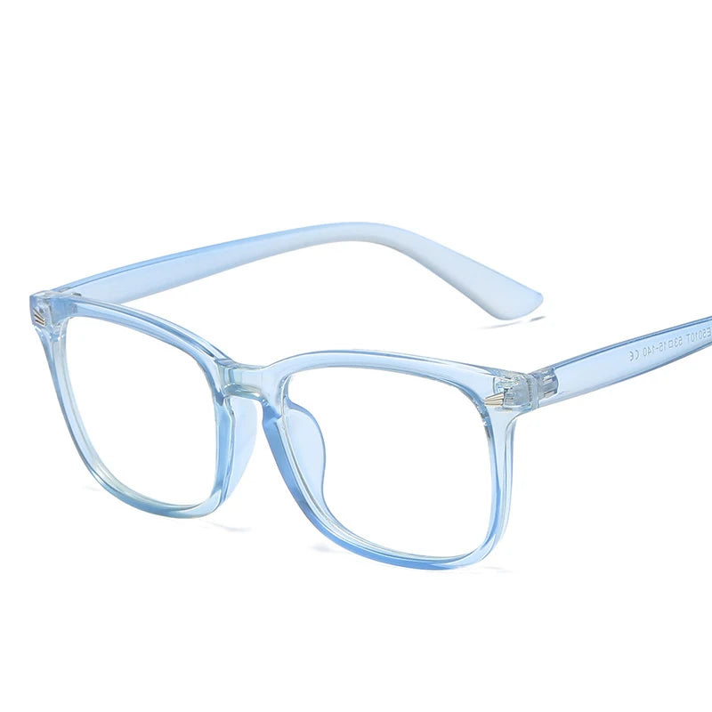 Lunettes anti-lumière bleue lunettes d'ordinateur carrées lunettes simples monture complète pour hommes et femmes protection contre les radiations