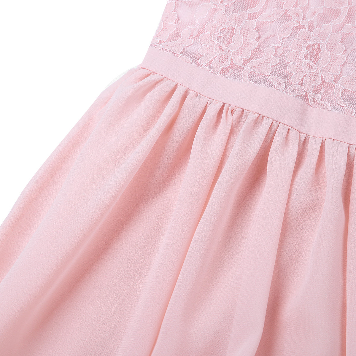Robe de demoiselle d'honneur en mousseline florale avec découpe au dos pour enfants, tenue de fête d'anniversaire ou de mariage pour filles
