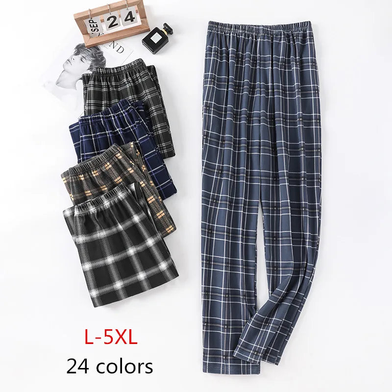 Nouveau style Vente chaude Coton carreaux Pyjama Pantalon pour Adultes Ameublement Coton Pantalon Coton Pyjama Homme Bas de sommeil Vêtements d'intérieur