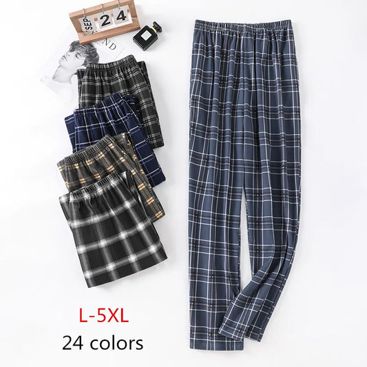 Neue Art Hot Sale Baumwoll-Karo-Pyjamahose für Erwachsene, Heimtextilien, Baumwollhose, Baumwollpyjama, Herren-Schlafunterteil, Homewear