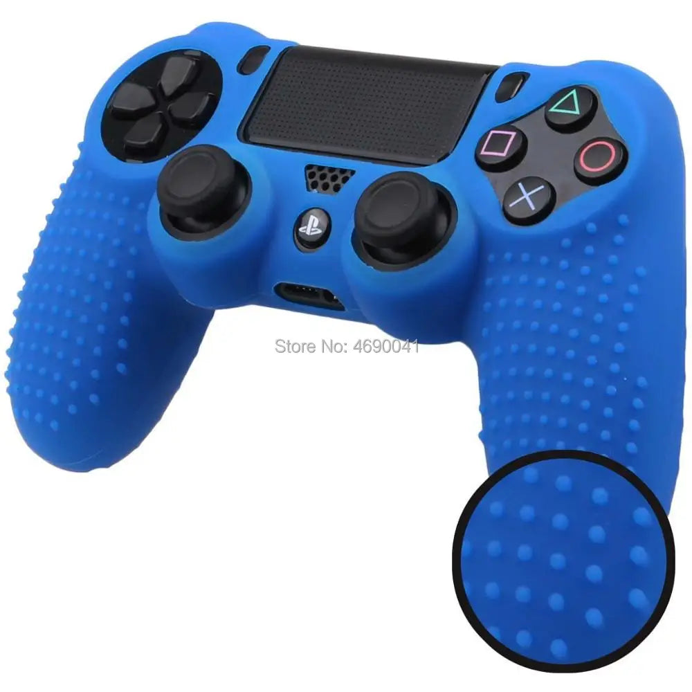 Coque de protection antidérapante en silicone souple pour manette SONY Playstation 4 PS4, compatible avec les gamepads PS4 Pro Slim