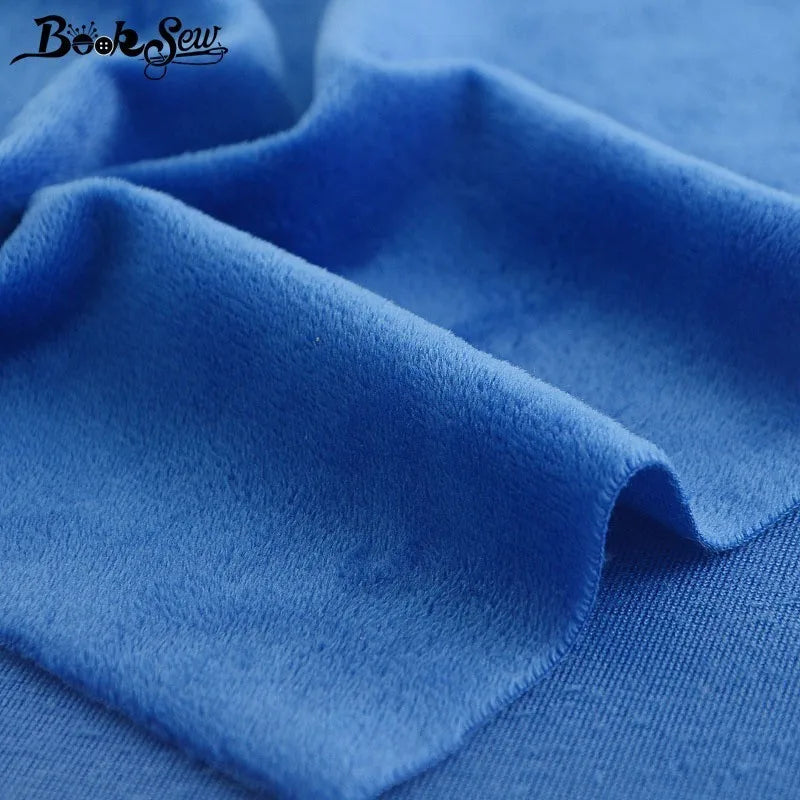 Solid Color Short Plush Velvet Fabric Super Soft Cloth Diy Handmade Home Textile Toy Apparel Cushion Pillow Blanket Material
