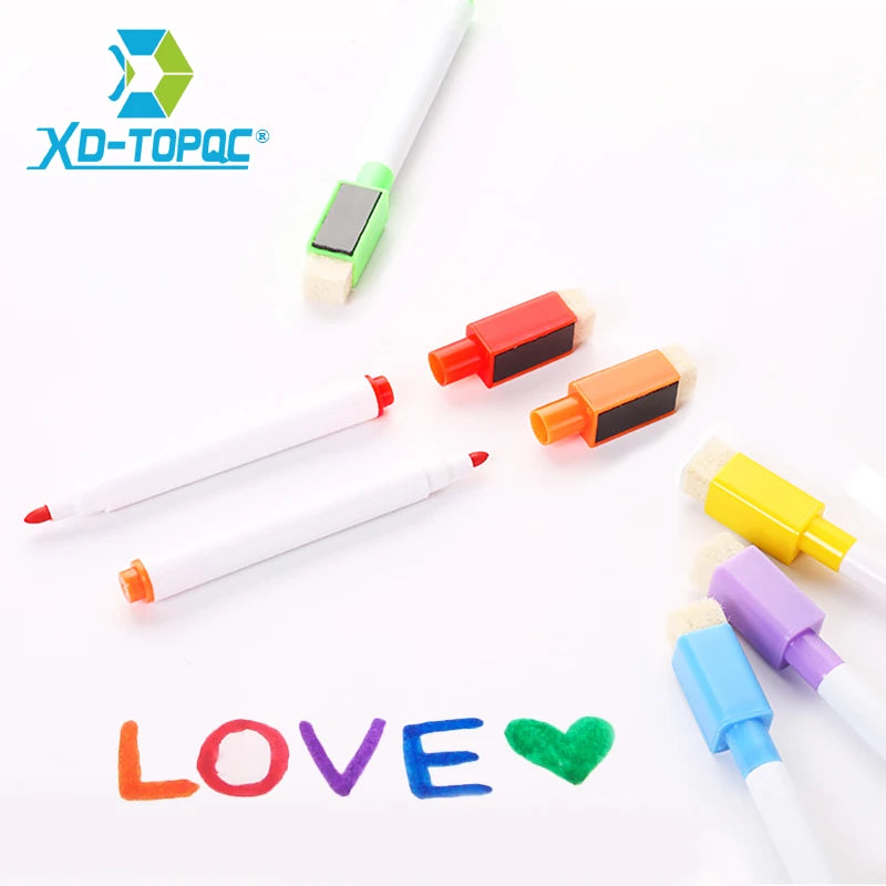 Whiteboard Marker True Colorful Ink White Board Pens Wiederholtes Füllen Leicht zu löschen Kinder Schreibwaren Geschenk Radierbare Marker WP02