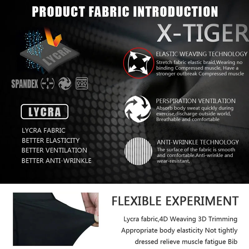 Pantalon de cyclisme X-TIGER pour femmes, anti-choc, VTT, anti-transpiration, 5D, antidérapant, rembourré en gel, pour course à vélo