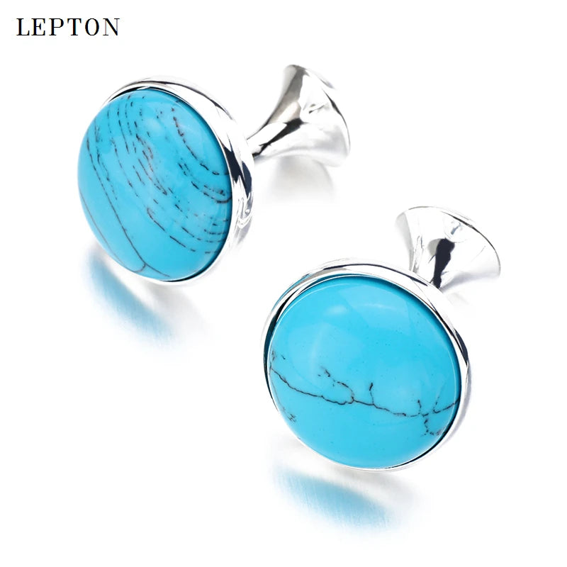 Unaufdringlicher Luxus Tigerauge-Manschettenknöpfe für Herren Lepton Hochwertige runde Tigerauge-Manschettenknöpfe Relojes gemelos Bestes Geschenk