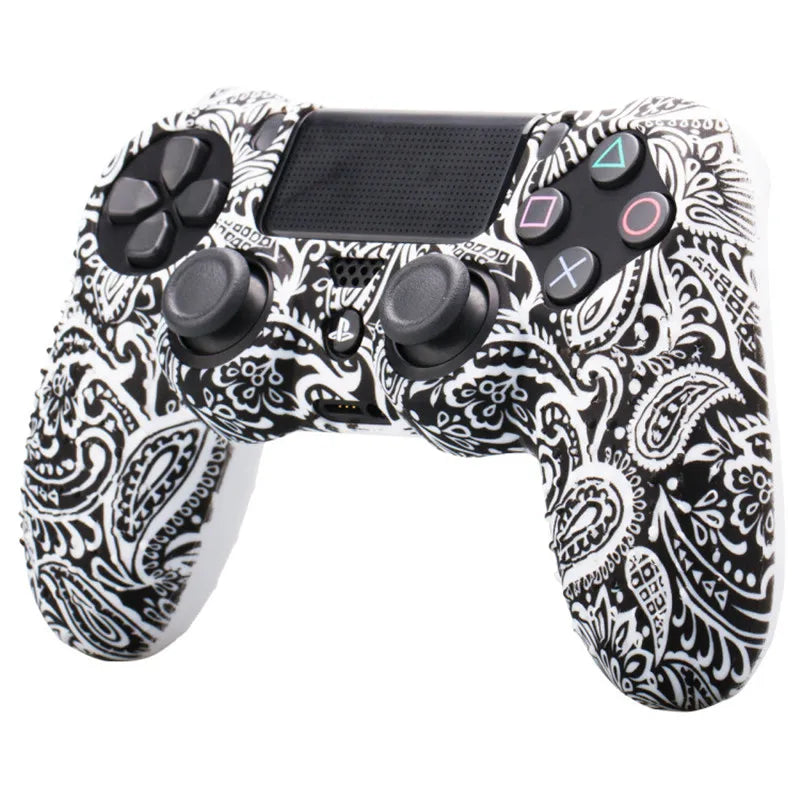 Coque de protection antidérapante en silicone souple pour manette SONY Playstation 4 PS4, compatible avec les gamepads PS4 Pro Slim