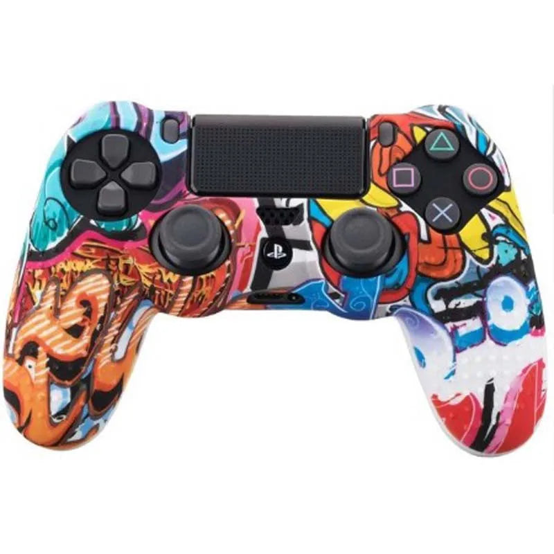 Coque de protection antidérapante en silicone souple pour manette SONY Playstation 4 PS4, compatible avec les gamepads PS4 Pro Slim