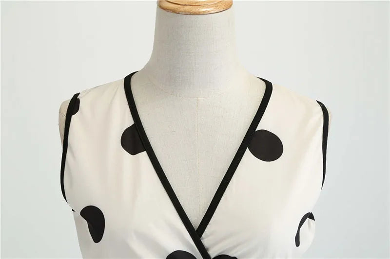 Woman Retro Dresses Audrey Hepburn 1950s 60s Rockabilly Polka Dot Bow Pinup Ball Grown Party Robe  Vestidos