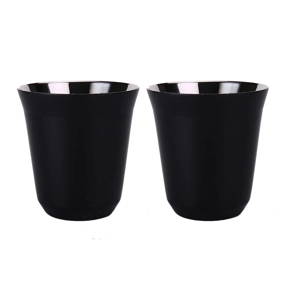 Tasses à espresso 80 ML/160 ML en acier inoxydable 304, tasses à café isothermes à double paroi, lavables au lave-vaisselle, tasses de petite capacité