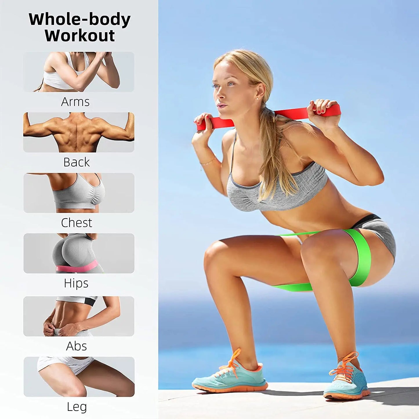 360lbs Fitness Übungen Widerstandsbänder Set Elastische Tubes Zugseil Yogaband Trainingsausrüstung für Zuhause Fitnessstudio Gewicht
