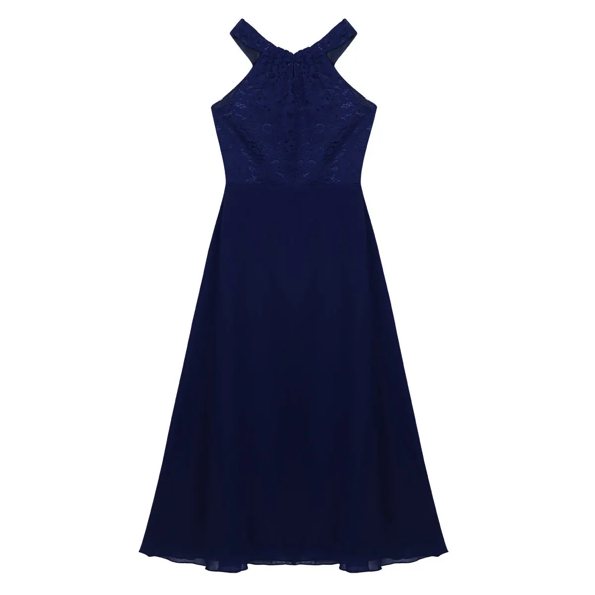 Robe de demoiselle d'honneur en mousseline florale avec découpe au dos pour enfants, tenue de fête d'anniversaire ou de mariage pour filles