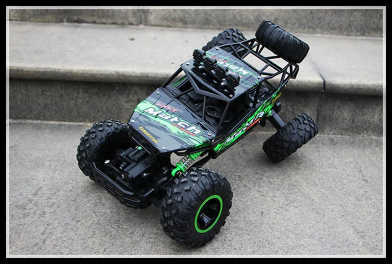 ZWN 1:12 / 1:16 4WD RC Auto mit LED-Lichtern 2.4G Funkfernsteuerung Autos Buggy Offroad-Kontroll-LKWs Jungen Spielzeug für Kinder