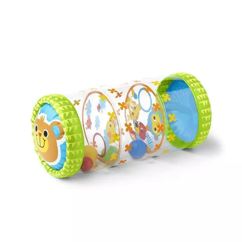Krabbel-Lernrolle mit Glöckchen Kleinkind Stehend Früherziehungsspielzeug Aufblasbares Spielzeug Säuglingsrolle PVC Baby-Zappelspielzeug
