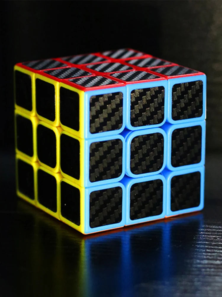 Cube magique autocollant en fibre de carbone 3x3x3 et 2x2, puzzle de vitesse 3x3 Cubo Magico, jouets éducatifs pour enfants, cadeaux