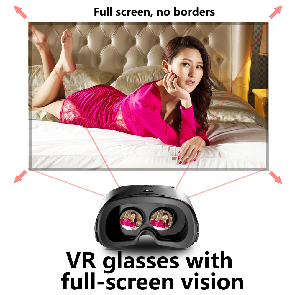 3D Virtual Reality VR Brille für iPhone Android Smartphone Handy Helm Headset mit echten Linsen Goggles Geräte