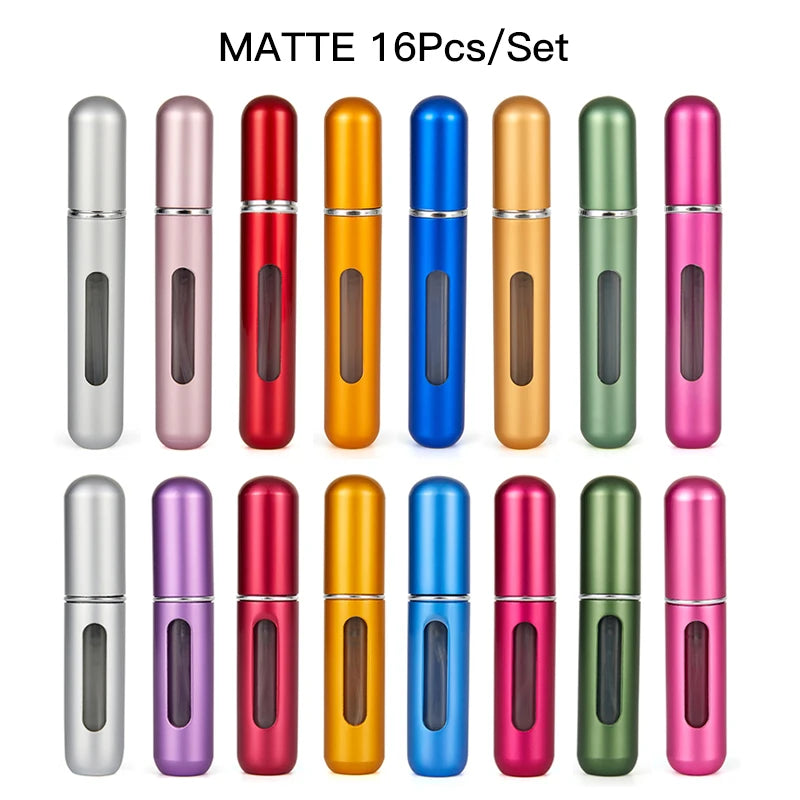 Flacon de parfum en set 8ml 5ml Bouteille rechargeable avec pompe de pulvérisation Conteneurs cosmétiques vides Atomiseur de voyage Livraison gratuite