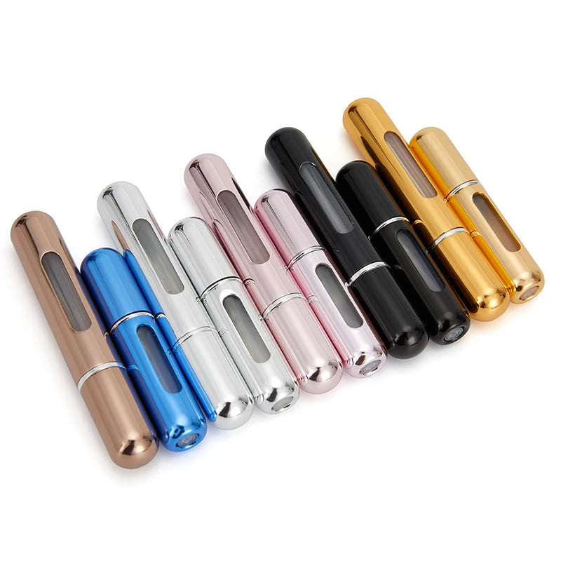 Flacon de parfum en set 8ml 5ml Bouteille rechargeable avec pompe de pulvérisation Conteneurs cosmétiques vides Atomiseur de voyage Livraison gratuite