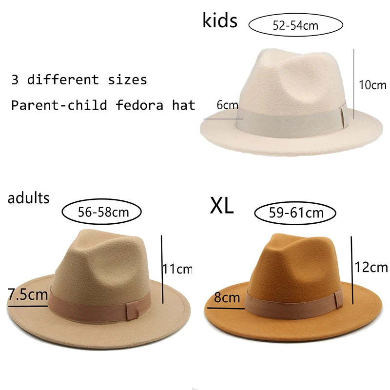 Chapeau Fedora Femme Chapeaux d'hiver pour femmes Bande de ruban Chapeau homme Large bord Classique Beige Mariage Eglise Chapeau melon Nouvelle casquette chapeau femme