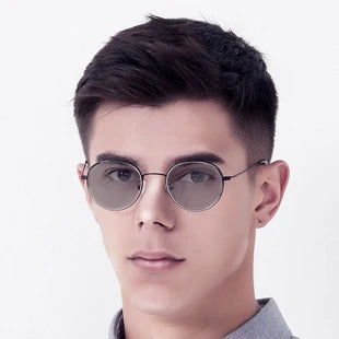 ZENOTTIC Lunettes de vue carrées pour hommes Tendance Myopie Lunettes de vue progressives pour femmes Anti-lumière bleue/Lunettes optiques photochromiques