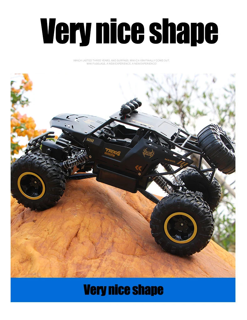 ZWN 1:12 / 1:16 4WD RC Auto mit LED-Lichtern 2.4G Funkfernsteuerung Autos Buggy Offroad-Kontroll-LKWs Jungen Spielzeug für Kinder