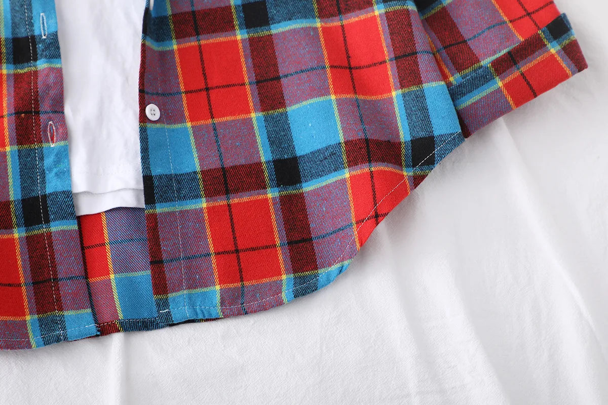 Women's Plaid Shirt 2025 New Ladies Loose Casual Blouse and Tops Fresh College Style Female Long Sleeve Shirts Women Clothes
