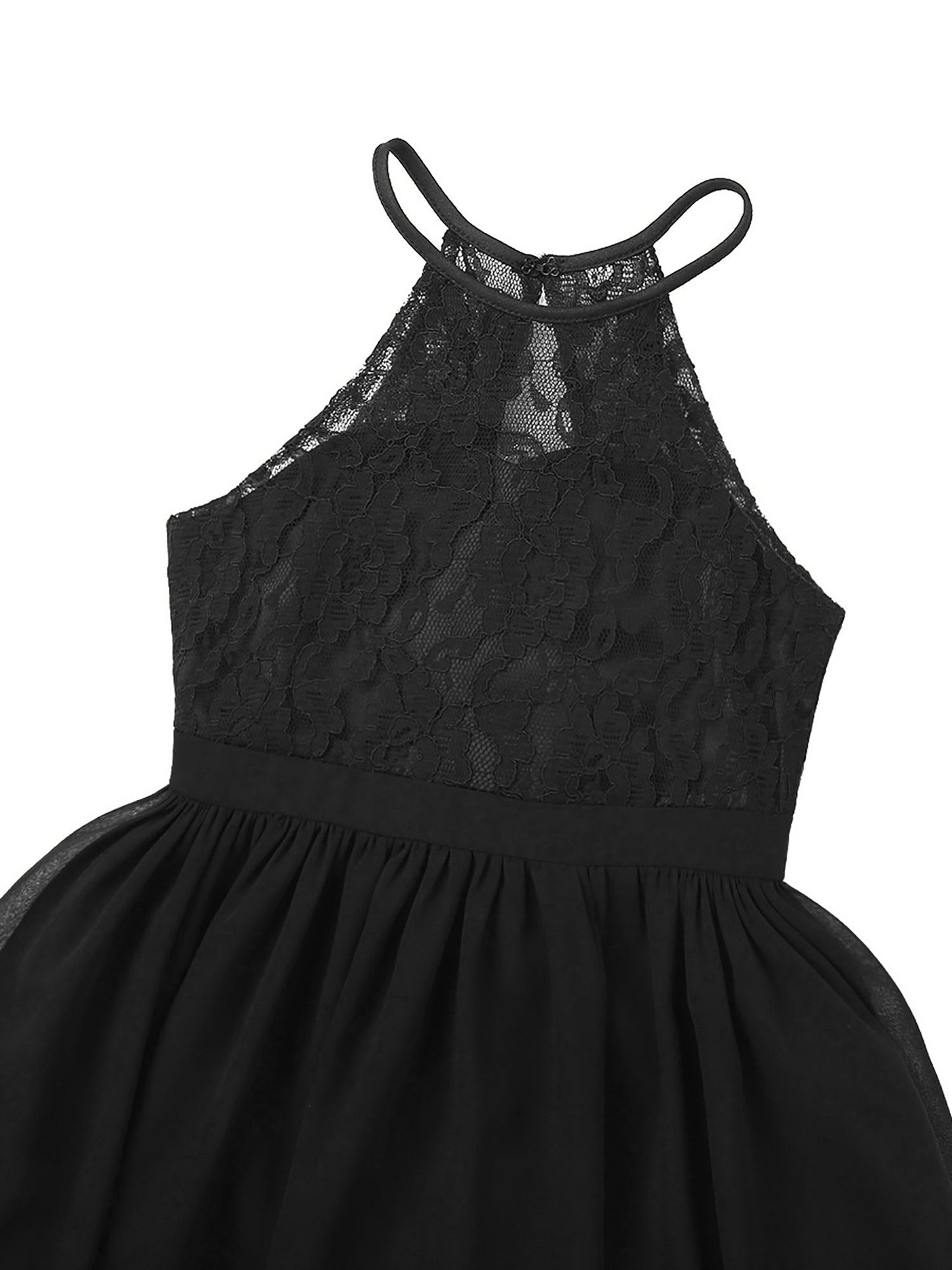 Robe de demoiselle d'honneur en mousseline florale avec découpe au dos pour enfants, tenue de fête d'anniversaire ou de mariage pour filles