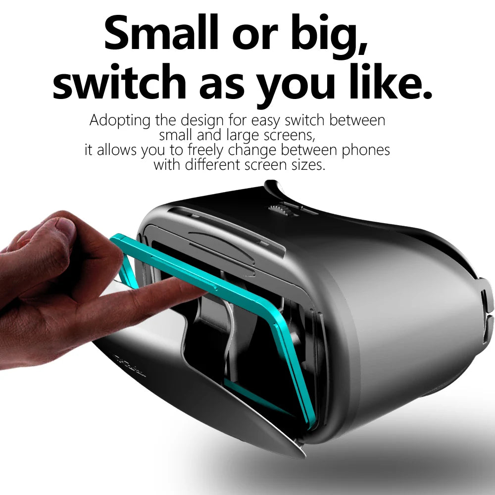 3D Virtual Reality VR Brille für iPhone Android Smartphone Handy Helm Headset mit echten Linsen Goggles Geräte
