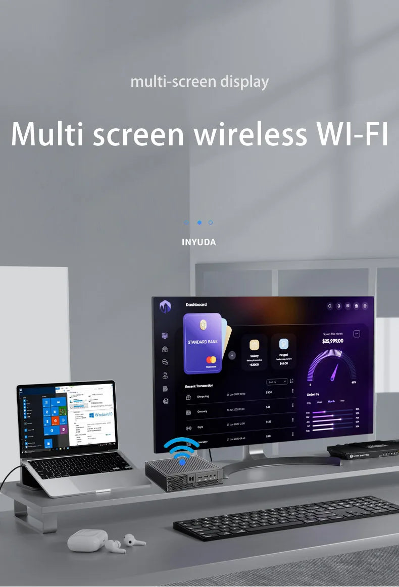 Intel Mini Desktop PC for Business - 16GB RAM 512GB SSD Wifi5 Win11 pro Core I3/i5/i7/i9 I7-4th School Office Computer