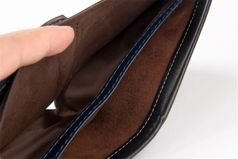 Neue Herren-Brieftasche Kurz Gefrostetes Leder Portemonnaie Retro Zweifach Faltbares Vertikales Portemonnaie Jugend Koreanisches Multi-Karten Portemonnaie 2022 Luxus Portemonnaie