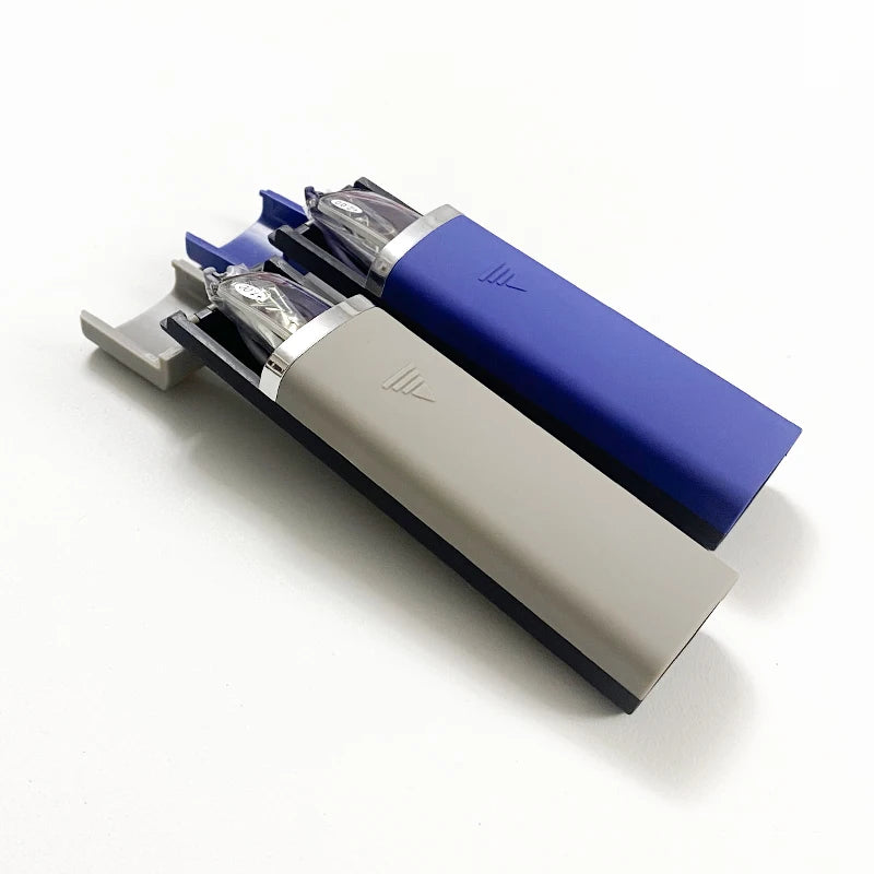 Lunettes Lumière Bleue Homme May Flower en Métal Bleu, Monture Grise Demi-cerclée Pour Presbytie, TR90 avec Lentilles Grossissantes