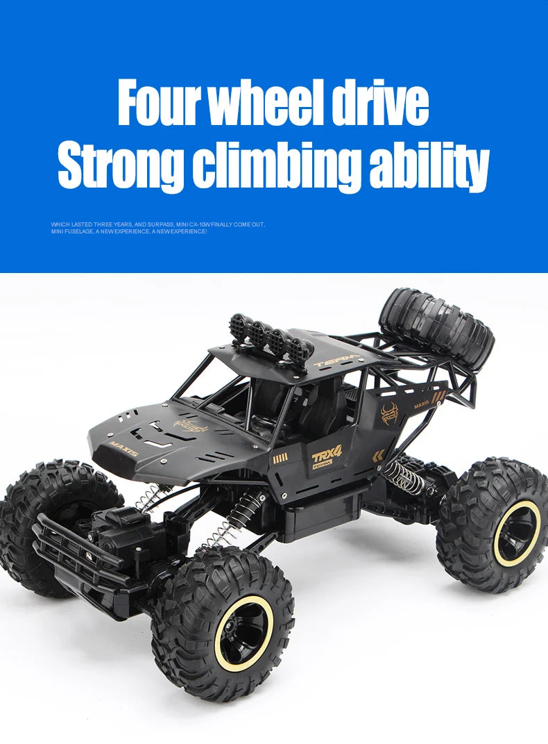 ZWN 1:12 / 1:16 4WD RC Auto mit LED-Lichtern 2.4G Funkfernsteuerung Autos Buggy Offroad-Kontroll-LKWs Jungen Spielzeug für Kinder