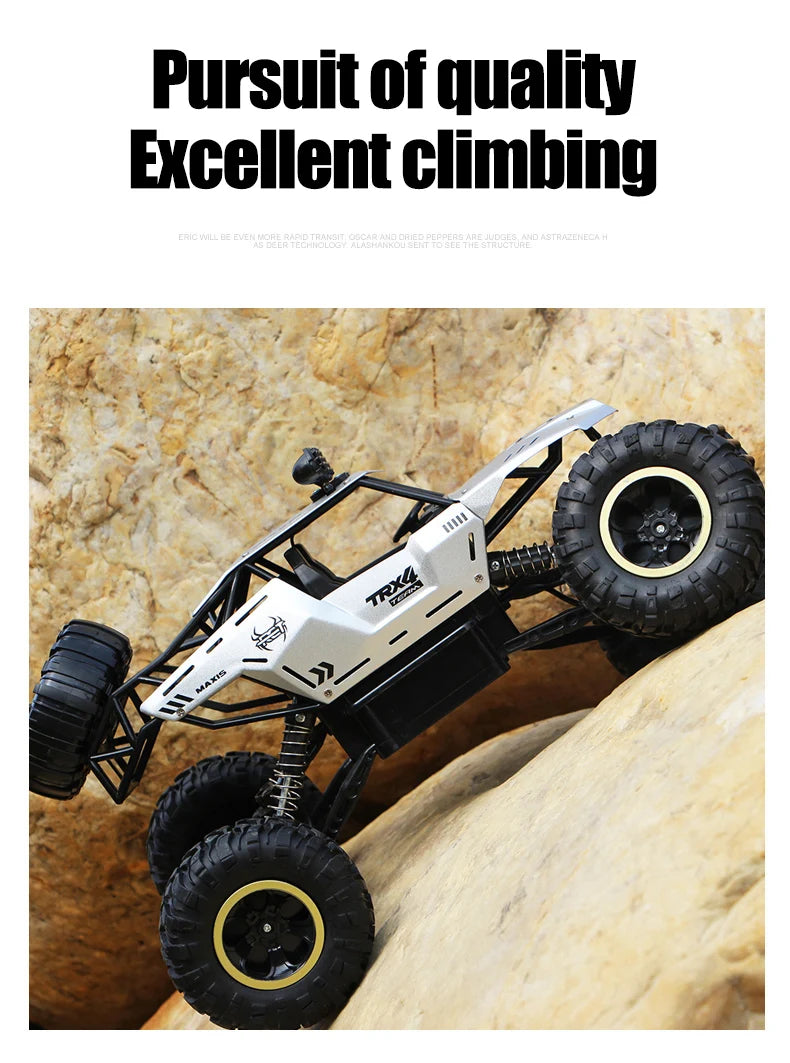 ZWN 1:12 / 1:16 4WD RC Auto mit LED-Lichtern 2.4G Funkfernsteuerung Autos Buggy Offroad-Kontroll-LKWs Jungen Spielzeug für Kinder
