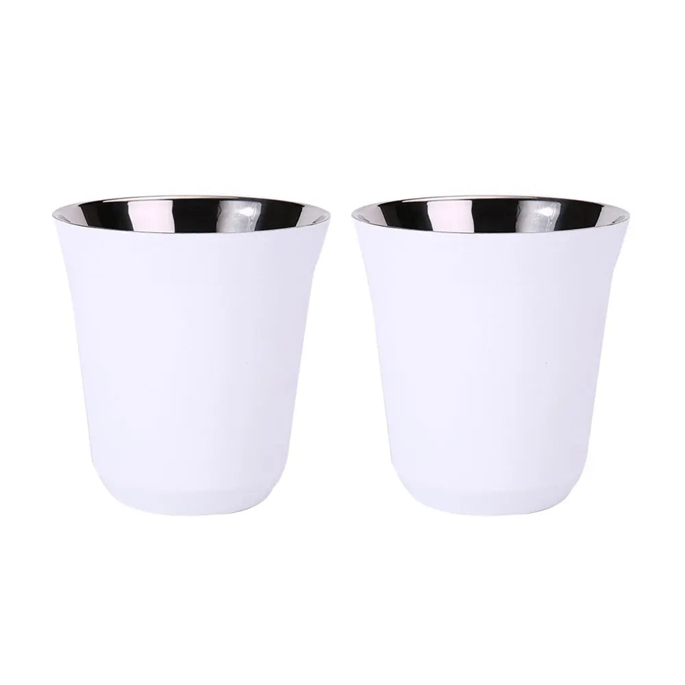 Tasses à espresso 80 ML/160 ML en acier inoxydable 304, tasses à café isothermes à double paroi, lavables au lave-vaisselle, tasses de petite capacité
