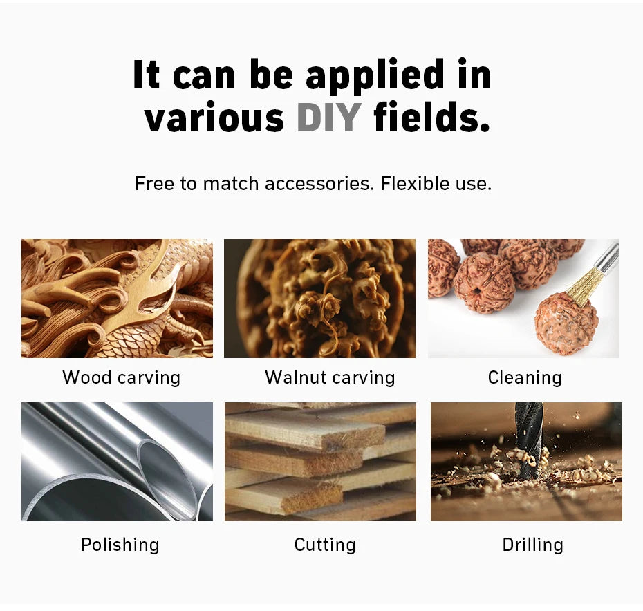3.7V Mini Cordless Electric Drill Grinder Engraver Pen Grinder Mini Drill Electric Rotary Tool Grinding Machine 35W
