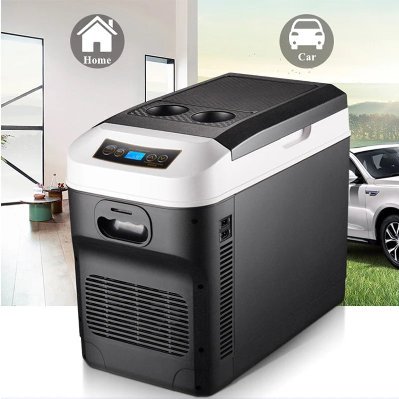 15L/20L Mini-Kühlschrank 12/24V 100-240V Getränkekühler Heizung Warmhaltefunktion Frischhaltebox für Auto Zuhause Picknick Camping 0~65 Grad