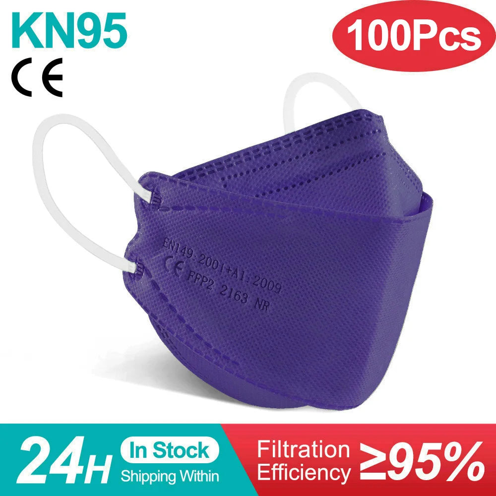10 Days Delivery! Approved FFP2 Mask Hygienic Safety Dust Respirator Reusable Adult Face Masks FPP2 Mascarillas KN95 Fish Mask