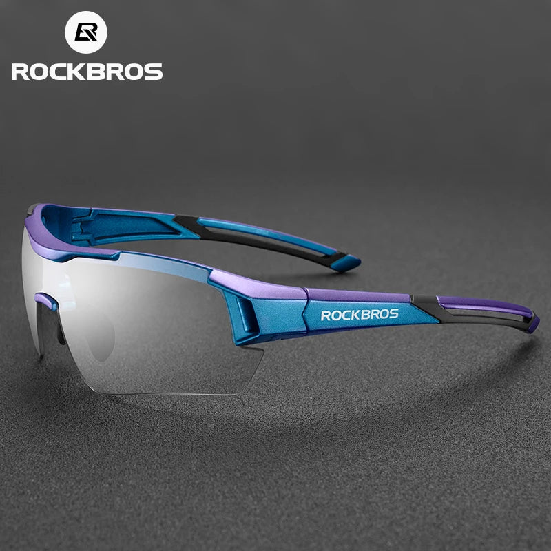 ROCKBROS Lunettes de cyclisme photochromiques Lunettes de vélo VTT Homme Lunettes de soleil Sport Lunettes de protection Cyclisme sur route