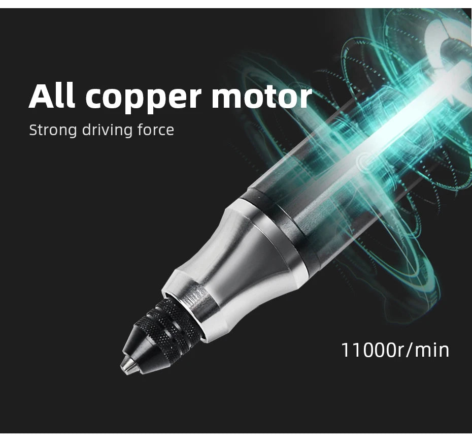 3.7V Mini Cordless Electric Drill Grinder Engraver Pen Grinder Mini Drill Electric Rotary Tool Grinding Machine 35W