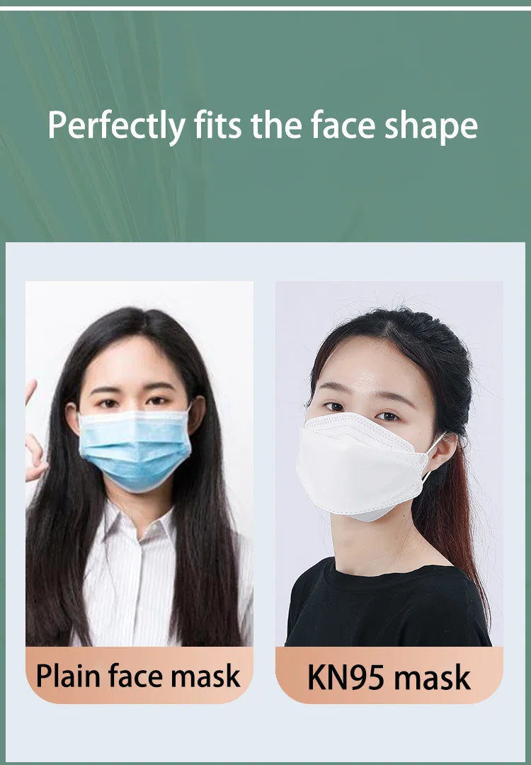 10 Days Delivery! Approved FFP2 Mask Hygienic Safety Dust Respirator Reusable Adult Face Masks FPP2 Mascarillas KN95 Fish Mask