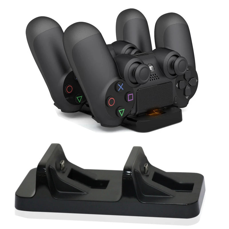 für PS4 Controller Ladegerät USB Ladestation für Sony Playstation 4 PS4 Controller Ständer Doppelgriff Drahtlose Ladegeräte
